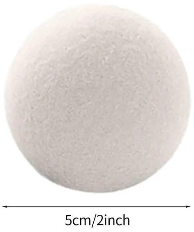 Alt view image 2 of 7 - 6 Pcs Wool Dryer Balls,Natural Reusable Laundry Fabric Softener Reduces Wrinkles and Drying Time Fabrics Soft and Fluffy Naturally Washing Machine Accessories(2 inch)