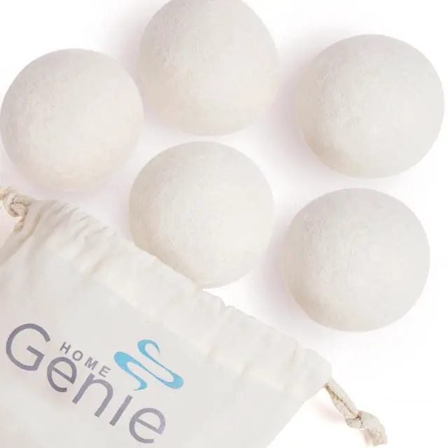 Main image of Wool Reusable Dryer Balls XL, Anti Static Fast Drying Laundry for Pet Hair, Reduces Clothing Wrinkles, Lint, Natural Fabric Softener Essentials, Replace Dryer Sheets, Over 400 Loads 5 Pack