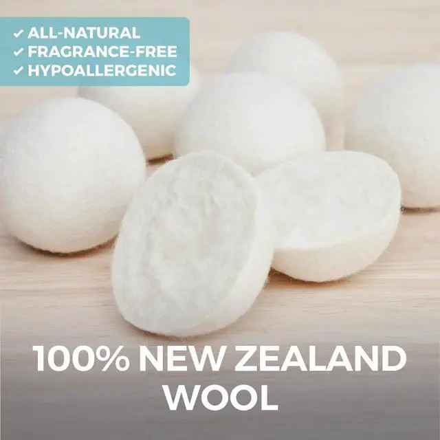 Alt view image 5 of 7 - Wool Reusable Dryer Balls XL, Anti Static Fast Drying Laundry for Pet Hair, Reduces Clothing Wrinkles, Lint, Natural Fabric Softener Essentials, Replace Dryer Sheets, Over 400 Loads 5 Pack