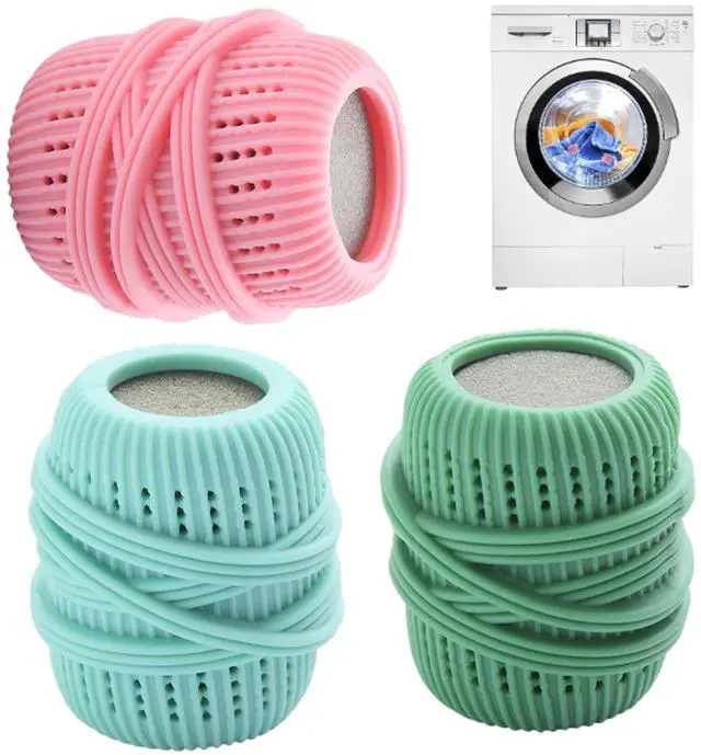 Main image of 3pcs/Set Washing Machine Laundry Ball, Fabric Softener Dispenser, Reusable Laundry Sponge Ball for Washer, Dryer, Household Substitute