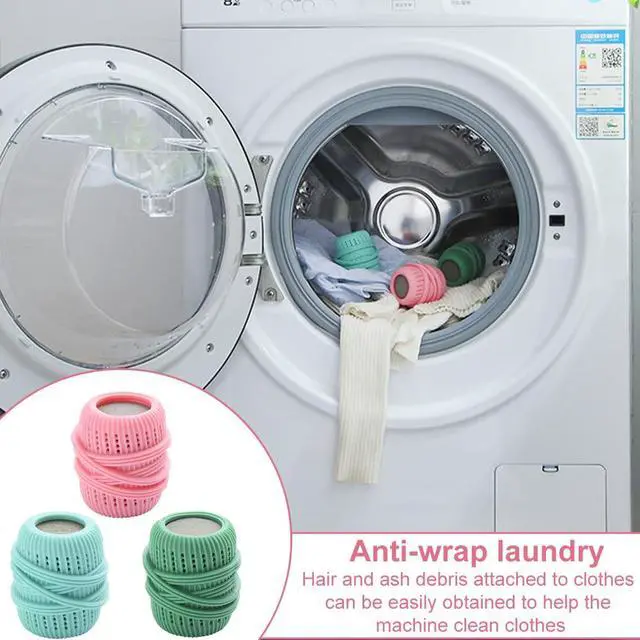 Alt view image 6 of 7 - 3pcs/Set Washing Machine Laundry Ball, Fabric Softener Dispenser, Reusable Laundry Sponge Ball for Washer, Dryer, Household Substitute