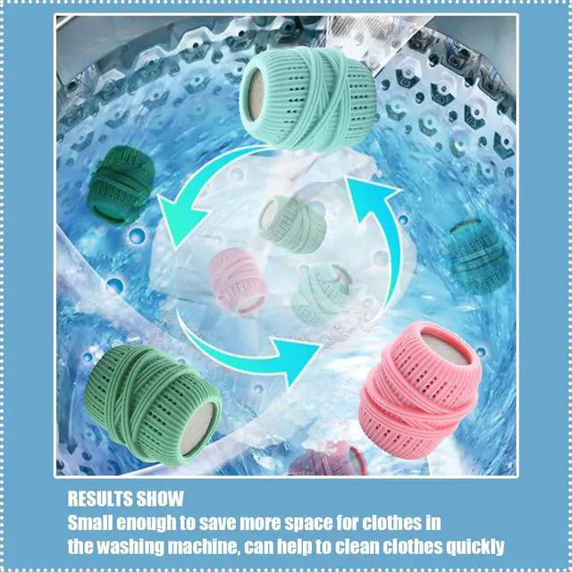 Alt view image 4 of 6 - 3 Pcs Reusable Fabric Softener Dispenser Balls Laundry Dryer Balls Washing Machine Refillable Ball Substitute Softening Static Removal Household Cleaning Tools