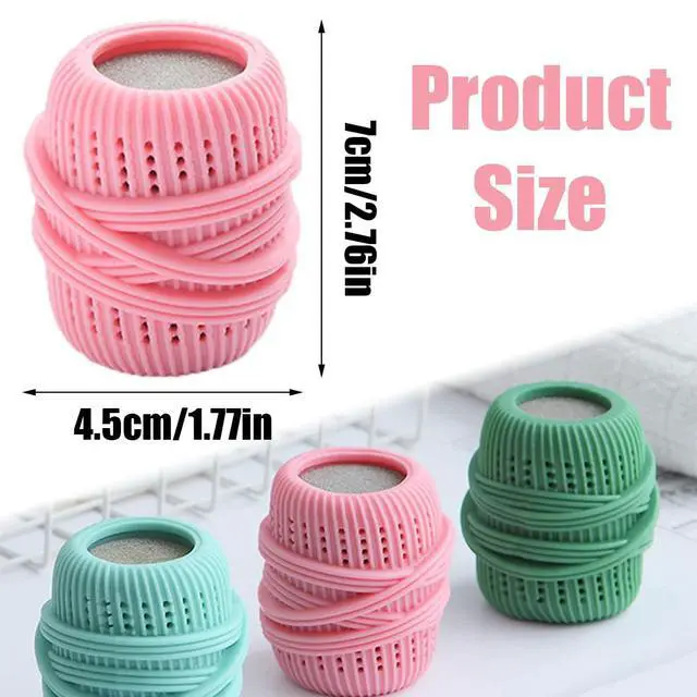 Alt view image 5 of 6 - 3 Pcs Reusable Fabric Softener Dispenser Balls Laundry Dryer Balls Washing Machine Refillable Ball Substitute Softening Static Removal Household Cleaning Tools