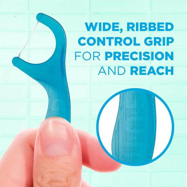 Alt view image 5 of 7 - Advanced Care Dental Floss Picks, Fresh Mint Flavor 150 Count