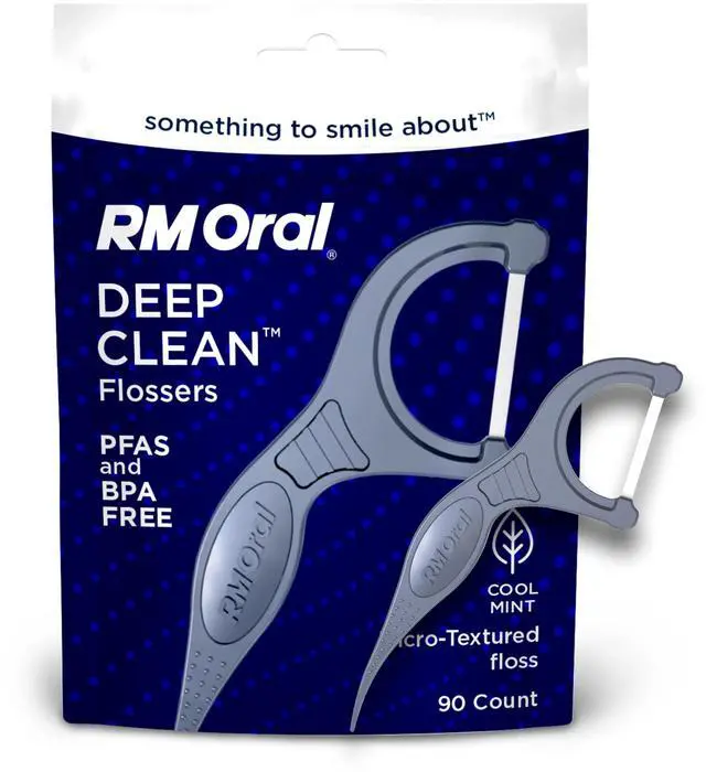 Main image of Deep Clean Premium Flossers, Mint Dental Flossers - 90 Count