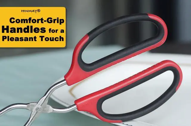 Alt view image 5 of 5 - Stainless Steel Scissor Tongs 11-Inch and 13-Inch Set, Set of 2