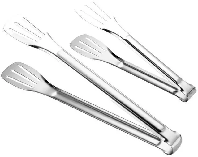 Main image of 2 Pack Kitchen Tongs Stainless Steel Locking Cooking Barbecue Grilling Food Tongs Kitchen Clamps Sturdy High Resistant Heat Tongs (2PC (7inch and 12inch))
