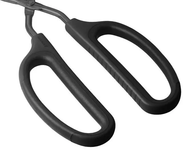 Alt view image 3 of 5 - 16" Extra Long Stainless Steel Scissor Tongs (Black)