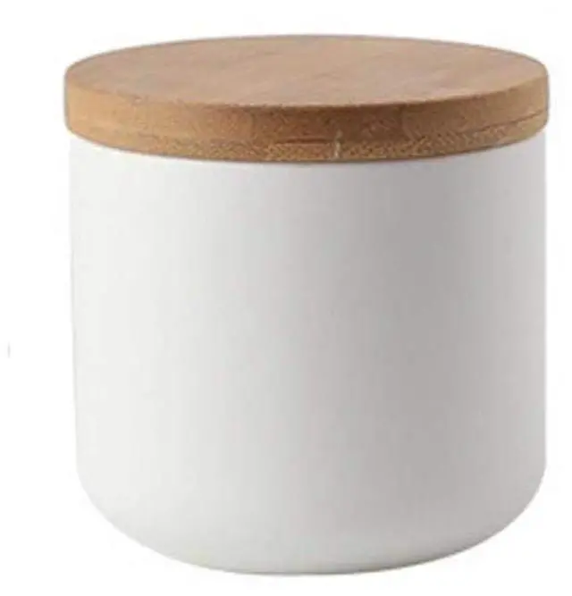 Main image of Food Storage Jar Ceramic Canisters With Airtight Seal Lid S 8.7oz