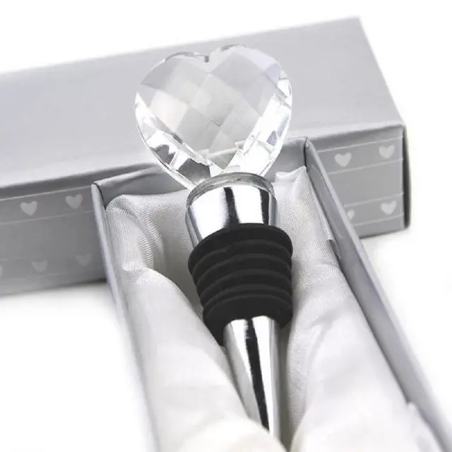 Alt view image 3 of 6 - Decorative Crystal Wine and Beverage Bottle Stopper for Wine,Made of Zinc Alloy and Glass,Reusable Plug with Gift Box (1pcs Crystal)