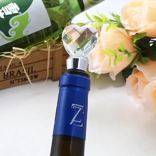 Alt view image 4 of 6 - Decorative Crystal Wine and Beverage Bottle Stopper for Wine,Made of Zinc Alloy and Glass,Reusable Plug with Gift Box (1pcs Crystal)