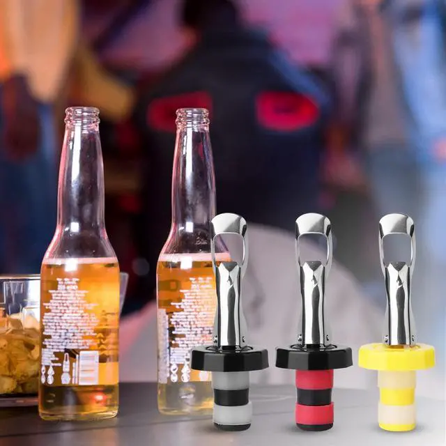Alt view image 6 of 6 - 6pcs Reusable Wine Stoppers, Silicone Vacuum Bottle Stopper,Expanding Manual Beverage Bottle Stopper,Wine Bottle Airtight Seal Cork