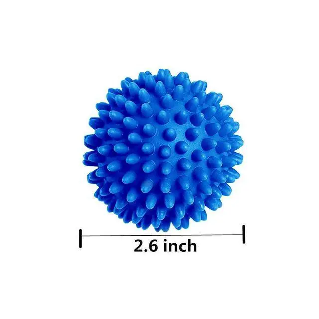 Alt view image 2 of 3 - Laundry Dryer Balls - 6 Pack Reusable Fabric Softener Alternative (Blue)