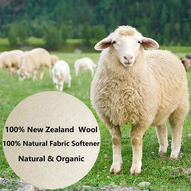 Alt view image 3 of 5 - XXL Wool Dryer Balls, 3PCS Natural Fabric Softener, Fluff Laundry Wrinkle Release and Saves Drying Time, Reusable