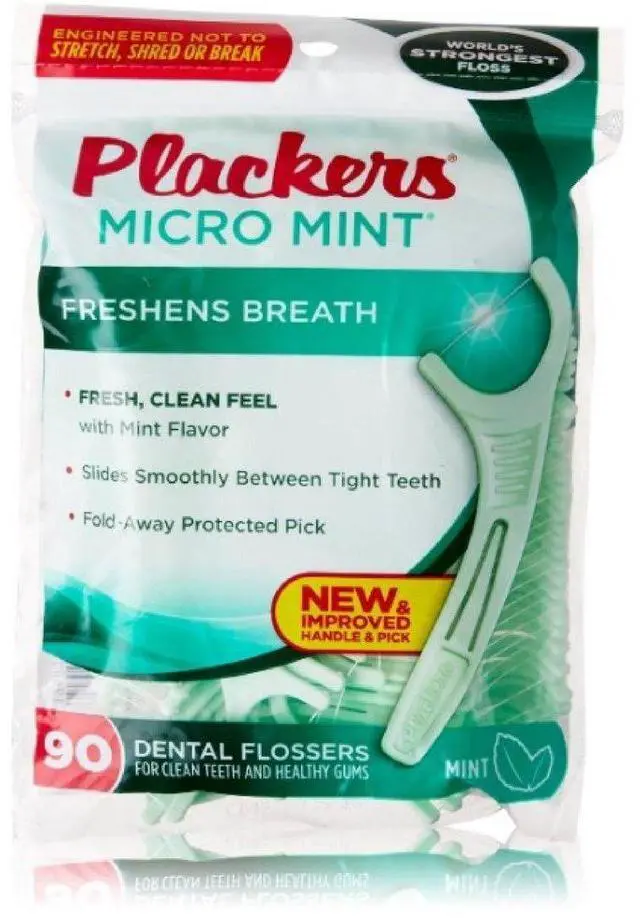 Main image of , Micro Freshens Breath Dental Flossers 90 Each, Mint, 1 Count