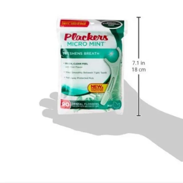 Alt view image 2 of 2 - , Micro Freshens Breath Dental Flossers 90 Each, Mint, 1 Count