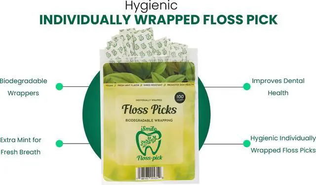 Alt view image 4 of 7 - Individually Wrapped in Biodegradable Paper, Extra Mint Flavor, Promotes Gum Health, Shred Resistent