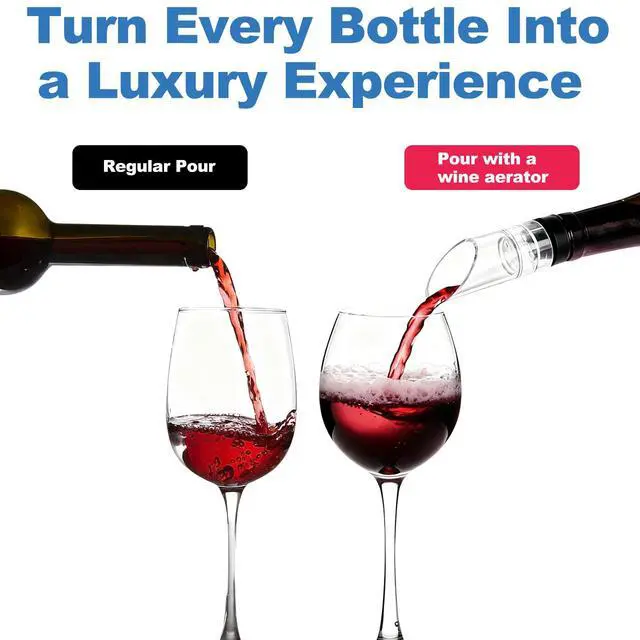 Alt view image 5 of 7 - 2 Pcs 2-in-1 Wine Aerator Pourers, Aerating Spouts for Wine Bottles | 2-Piece Set,2-in-1 Function,In-Pour Aeration,Controlled Serving,Versatile Occasions,Aerating Spouts for Wine Bottles