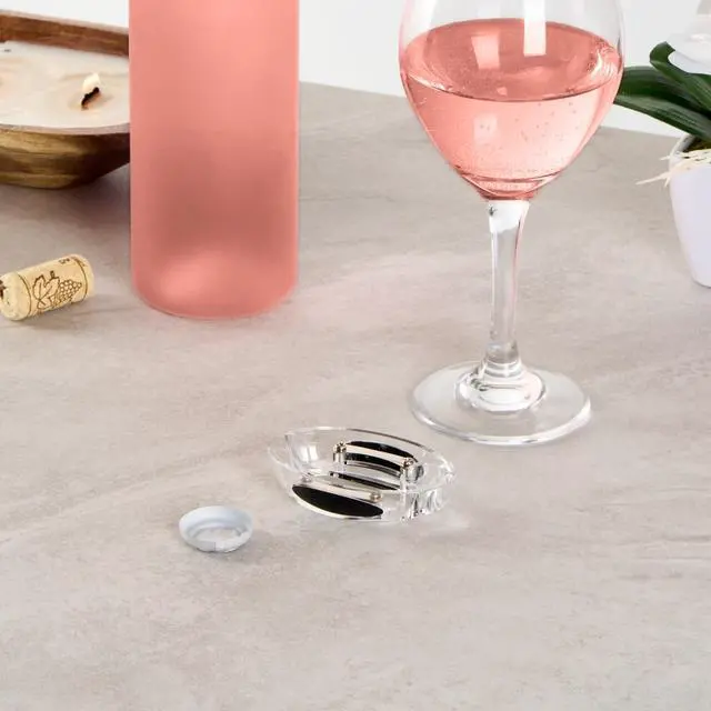 Alt view image 4 of 7 - Wine Bottle Foil Cutter 1 Piece 1.9 x 0.7 Inches Ergonomic Wine Foil Remover Portable Opener Tool Durable Plastic Clear Razor-Sharp Accessory for Easy Removal