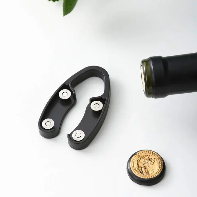 Alt view image 6 of 7 - 4 Pack Wine Foil Cutter for Wine Bottles, 4 Stainless Steel Blades Wine Bottle Foil Cutter Tool, Effortless Wine Seal Cutter Foil Remover, Black Wine Opener Accessory for Wine Lovers