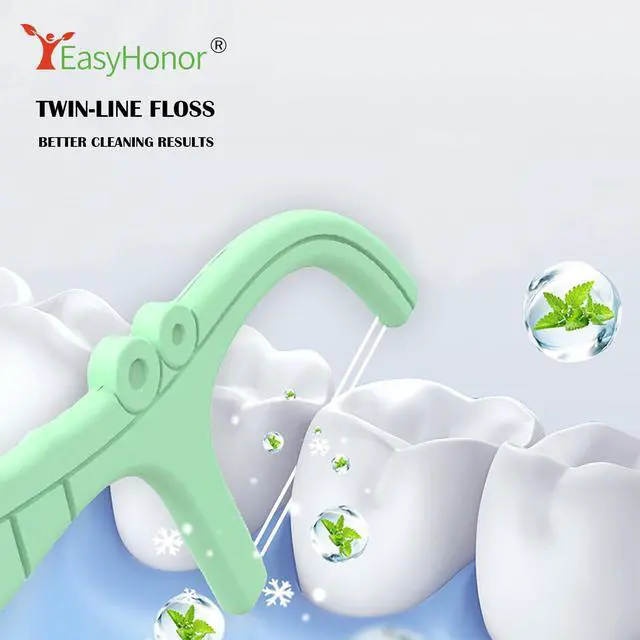 Alt view image 5 of 7 - Dental Floss Picks, Double Thread Dental Flossers, 156 Count