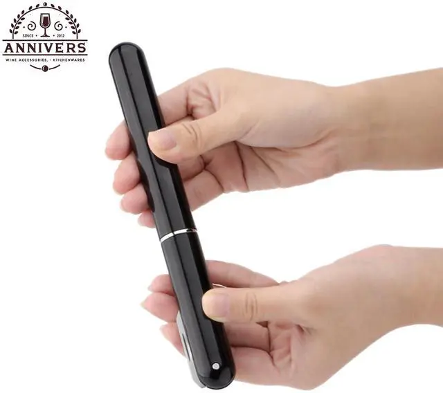 Alt view image 2 of 7 - Air Pump Wine Bottle Opener & Wine Aerator Pourer Set, Air Pressure Pop Wine Opener Corkscrew Cork Remover Foil Cutter Portable Handheld, Decanter Aerating Spout, Ouvre Bouteille de Vin