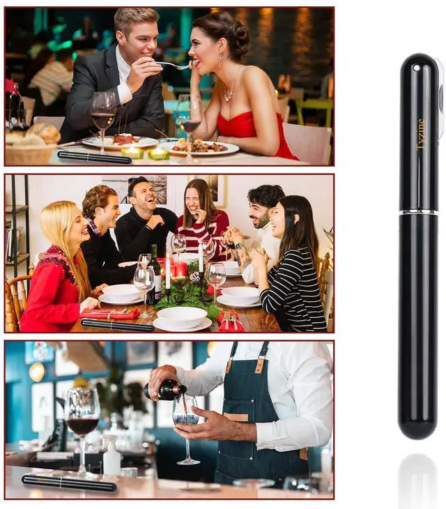 Alt view image 7 of 7 - Wine Air Pressure Pump Bottle Opener With Cutting Wine Bottle Foil Knife, Efficient Corkscrew Bottle Opener,Easy Screw Out Tool,Great For Wine Lovers,Perfect Wine Gift. (black), small