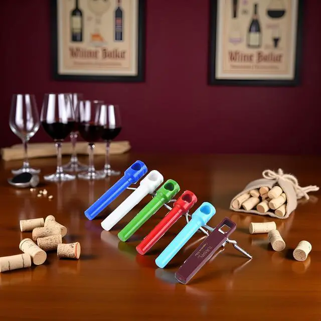 Alt view image 3 of 7 - 5Pcs Random Color Travel Pocket Wine Corkscrew Portable Wine Opener Cork Opener Mini Screw Restaurant Bottle Travel Gifts Opener Cool Pocket