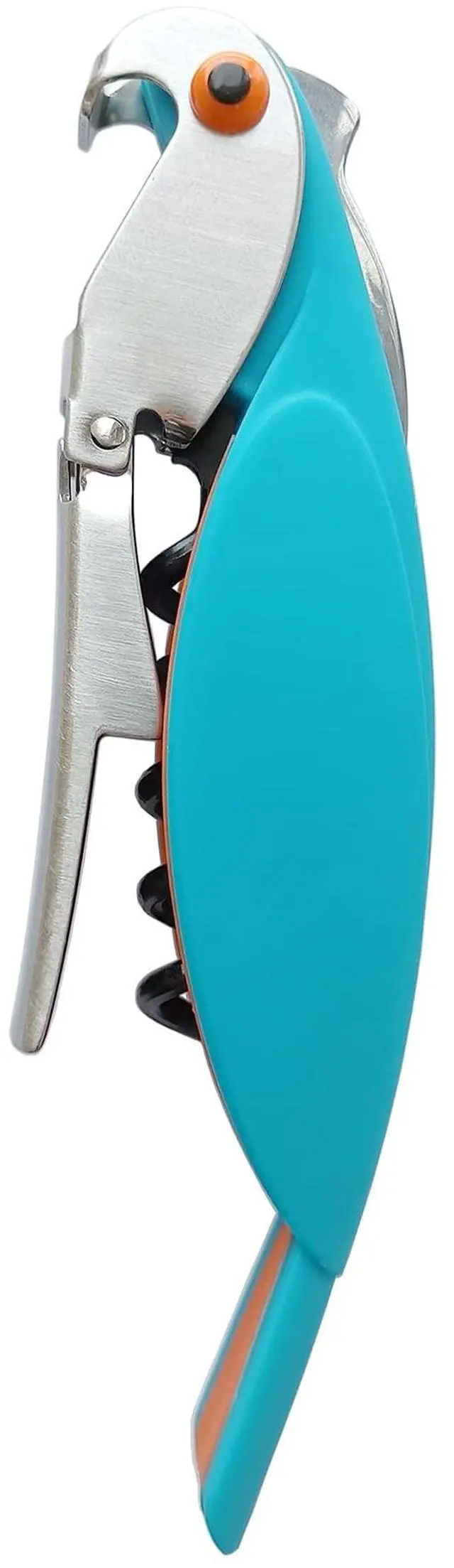 Main image of Parrot Shape Waiters Corkscrew Wine Opener Bottle Opener (Light Blue)
