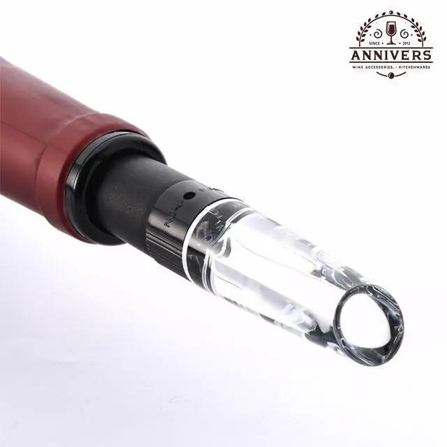 Alt view image 6 of 7 - Air Pump Wine Bottle Opener & Wine Aerator Pourer Set, Air Pressure Pop Wine Opener Corkscrew Cork Remover Foil Cutter Portable Handheld, Decanter Aerating Spout, Ouvre Bouteille de Vin
