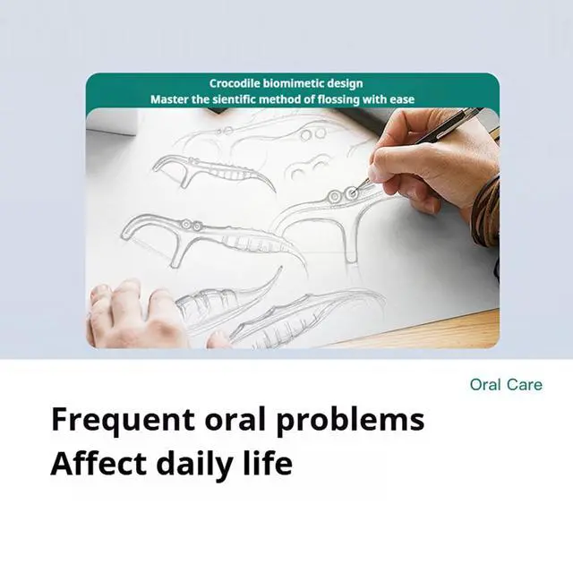 Alt view image 3 of 7 - Twin-Line Dental Floss- Individually Wrapped- Dual- Effect Cleaning Flossing-No Breakage or Tearing Floss Stick, Cool Mint Flavor Floss Picks Oral Care Teeth Clean Flat Wire-150 Count
