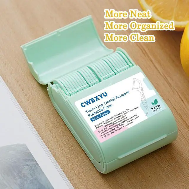 Alt view image 7 of 7 - Professional Mint Twin-Line Dental Floss Picks 352 Count - No Break/No Shred Smart Flossers, 2X Deep Cleaning for Teeth, Travel & Daily Oral Care Toothpicks Sticks,for Hard-to-Reach Areas