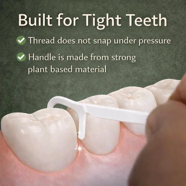 Alt view image 4 of 7 - Biodegradable Floss Picks | 50 Count (2 Pack) | Mint Flavor, Candelilla Wax | PFAs Free | Sustainable & Reusable | Vegan & Cruelty-Free | Eco Floss Picks