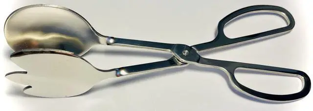 Alt view image 4 of 7 - , 10-inch Stainless Steel Kitchen Scissor Tongs Salad Pasta Grip