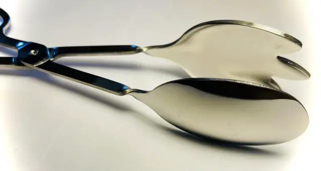 Alt view image 5 of 7 - , 10-inch Stainless Steel Kitchen Scissor Tongs Salad Pasta Grip