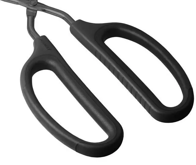 Alt view image 4 of 6 - Stainless Steel Scissor Tongs 12" and 16" Set, Set of 2 (Black)