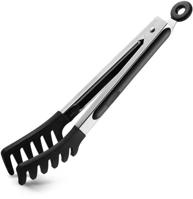 Main image of Pasta Tong Spaghetti Tongs, 9-Inch Heat Resistant Silicone Pasta Tongs