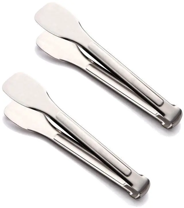 Main image of 2Pcs 9-Inch Cooking Tongs, Stainless Steel Serving Tongs for Barbecue, Cooking, Salad, Grilling, Serving and Frying