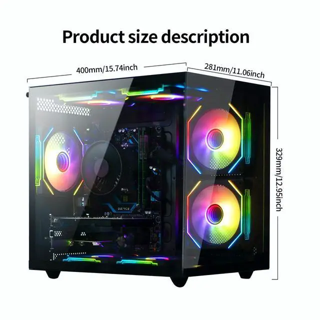 Main image of suevery Intel Core i7-4790 3.6-4.0GHz 4-Core Processor, 16GB RAM, 256GB SSD, Prebuilt Tower Desktop Computer, Business Home or Office PC, Black, with WiFi 6, HDMI, Bluetooth Support,windows 11 pro
