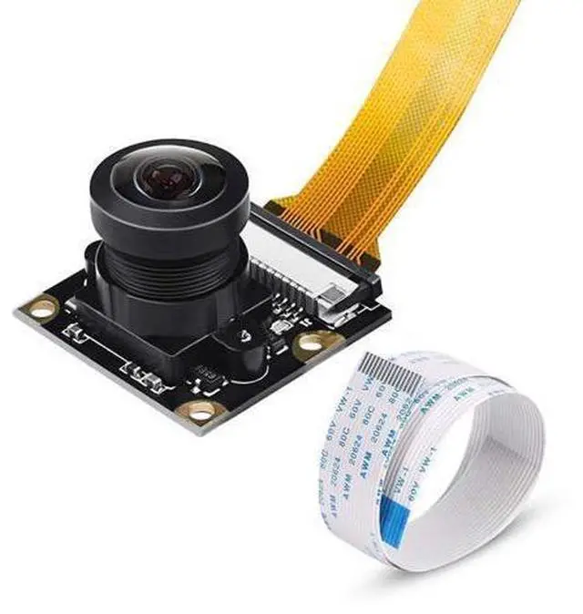Main image of Raspberry Pi Zero W Camera Module 5MP Wide Angle 160 Degree Fisheye Lens Camera OV5647 1080P Sensor HD Webcam Video with Zero Cable for Raspberry Pi Model 3 B/B+ A+ RPi 3/2/1/zero/zero W
