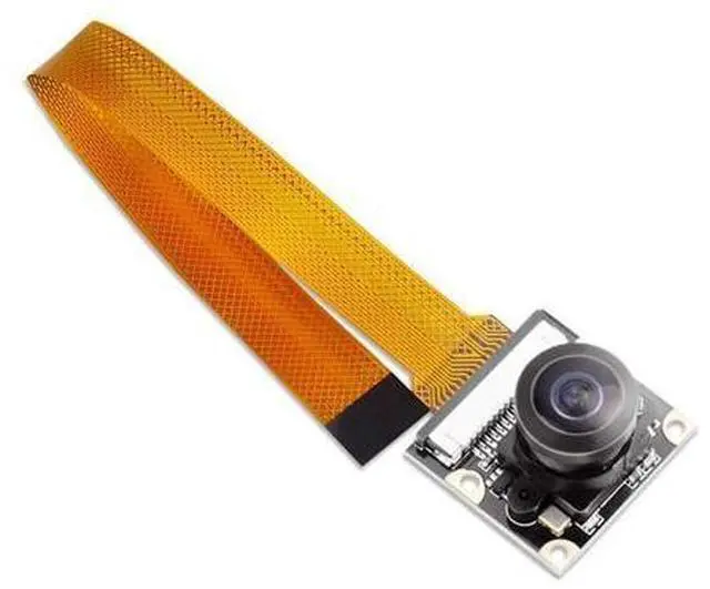 Alt view image 2 of 7 - Raspberry Pi Zero W Camera Module 5MP Wide Angle 160 Degree Fisheye Lens Camera OV5647 1080P Sensor HD Webcam Video with Zero Cable for Raspberry Pi Model 3 B/B+ A+ RPi 3/2/1/zero/zero W