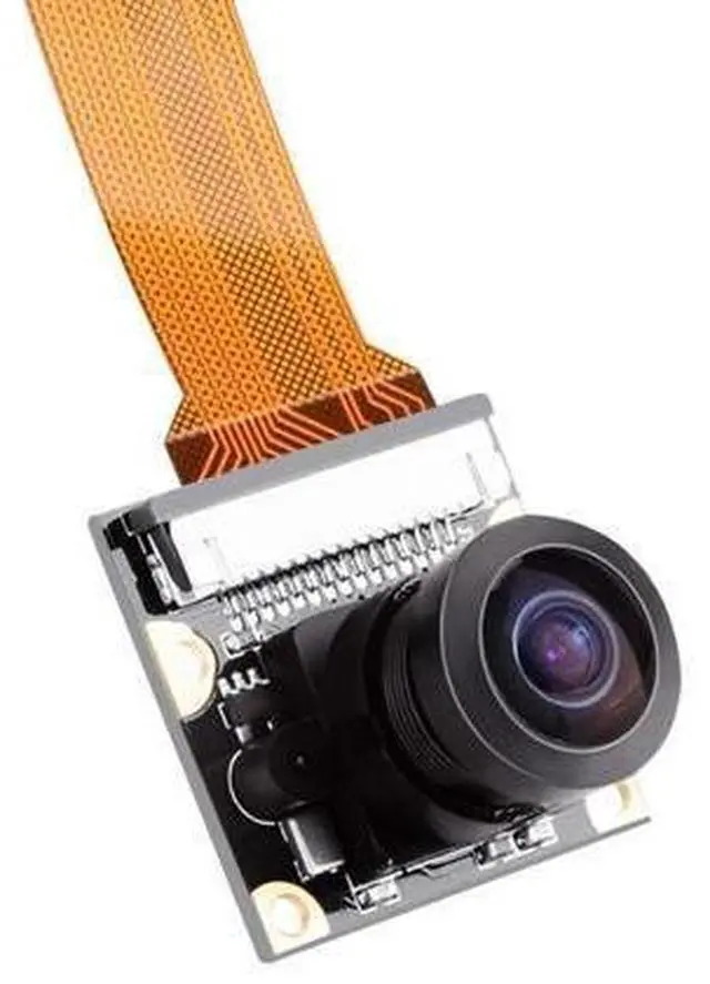 Alt view image 3 of 7 - Raspberry Pi Zero W Camera Module 5MP Wide Angle 160 Degree Fisheye Lens Camera OV5647 1080P Sensor HD Webcam Video with Zero Cable for Raspberry Pi Model 3 B/B+ A+ RPi 3/2/1/zero/zero W