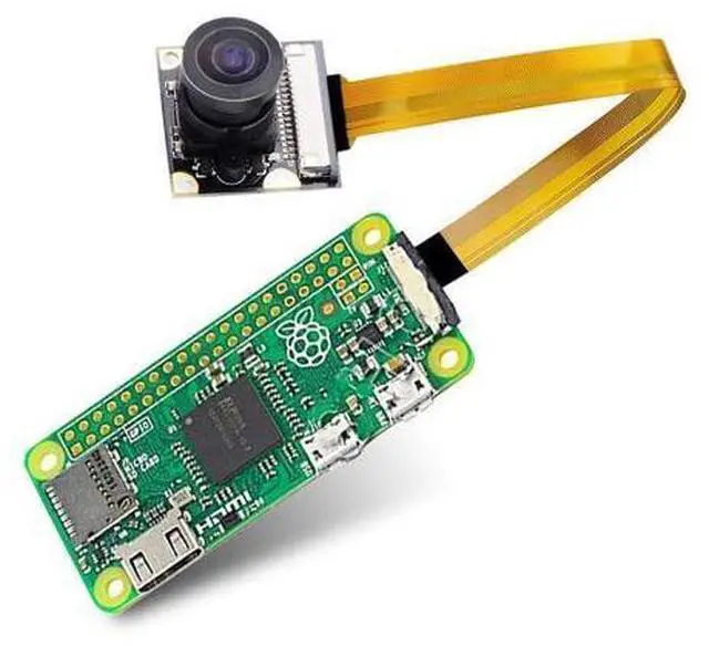 Alt view image 6 of 7 - Raspberry Pi Zero W Camera Module 5MP Wide Angle 160 Degree Fisheye Lens Camera OV5647 1080P Sensor HD Webcam Video with Zero Cable for Raspberry Pi Model 3 B/B+ A+ RPi 3/2/1/zero/zero W