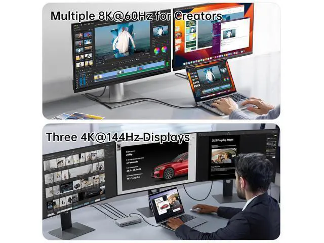 Alt view image 5 of 6 - 3.3 ft USB 5 Cable, USB-C to USB-C, 80 Gbps Data Transfer, Dual 8K Video, 240W Charging, Compatible with Thunderbolt 5/4/3, Laptop, Desktop, Gaming Console, Smartphone