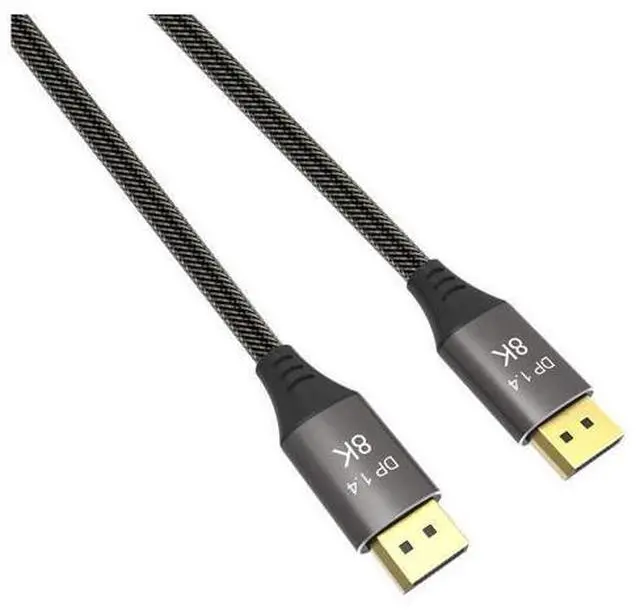Alt view image 2 of 6 - DisplayPort Cable Ultra HD 8K 4K Copper Cord DP 1.4 HBR3 8K@60Hz 4K@144Hz High Speed 32.4Gbps HDCP 3D Slim and Flexible DP to DP Cable 3m 10 ft.
