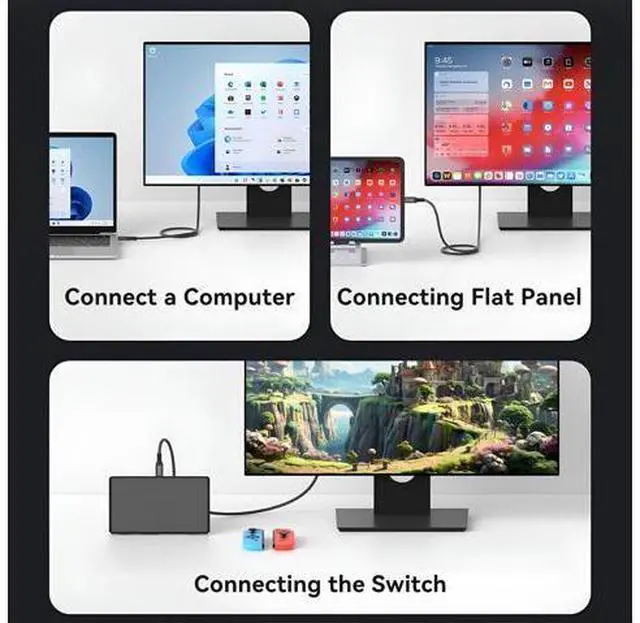 Alt view image 6 of 7 - 2 x USB C 3.2 Gen2 20Gbps, Type C 4K@60Hz UHD Video 5A/240W PD3.1 Fast Charge Cord with E-Marker Compatible with Thunderbolt 3/4 for MacBook Pro (USB3.2 20G 240W 2M 2PCS)