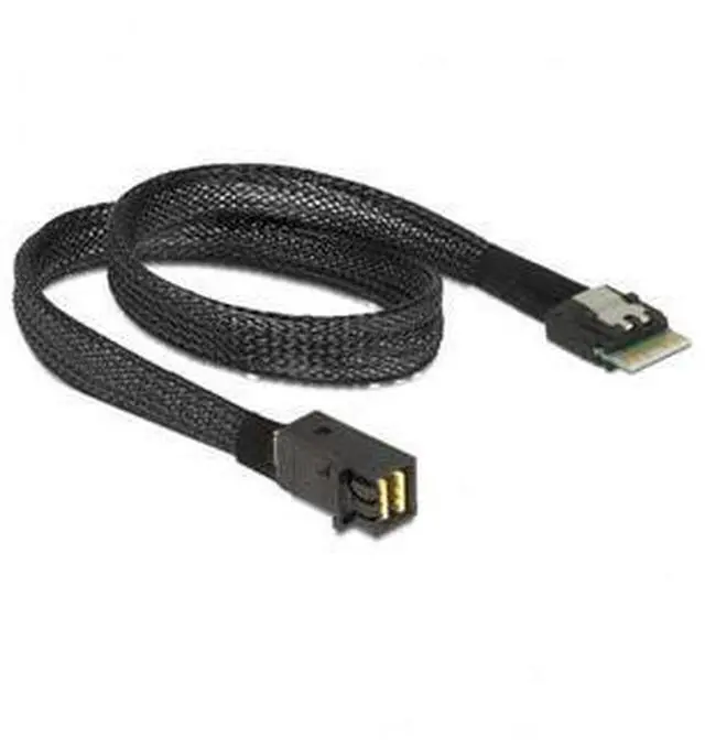 Main image of Slim Line SAS 4.0 SFF-8654 4i 38pin Host to HD Mini SAS 4i SFF-8643 36pin Target Cable 50cm SF-098- 1m