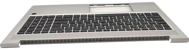 Alt view image 5 of 7 - Replacement Upper Case Palmrest for H-P Probook 450 G8 455 G8 15.6'' Series Laptop Top Cover Non-Backlit Keyboard Assembly M21740-001 Silver
