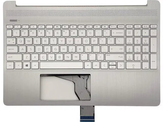 Main image of Replacement Upper Case Palmrest for H-P 15T-DY 15-DY 15-EF 15Z-EF 15s-eq 15s-fq 15s-er 15s-fr Series Laptop Top Cover Non-Backlit Keyboard Assembly M17184-001 L63578-001 Natural Silver