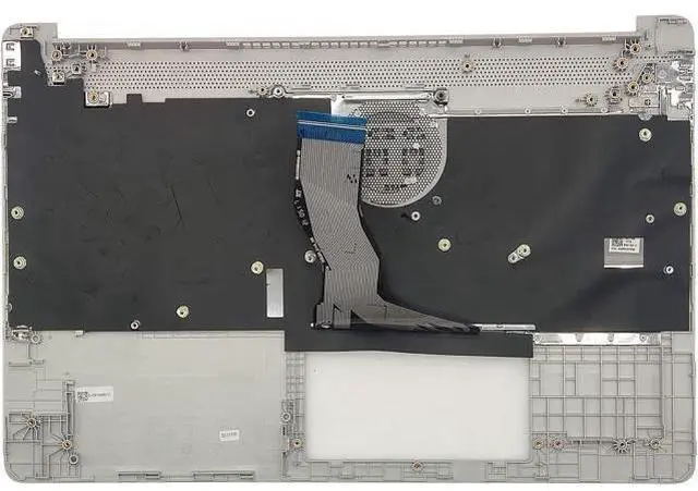 Alt view image 2 of 7 - Replacement Upper Case Palmrest for H-P 15T-DY 15-DY 15-EF 15Z-EF 15s-eq 15s-fq 15s-er 15s-fr Series Laptop Top Cover Non-Backlit Keyboard Assembly M17184-001 L63578-001 Natural Silver